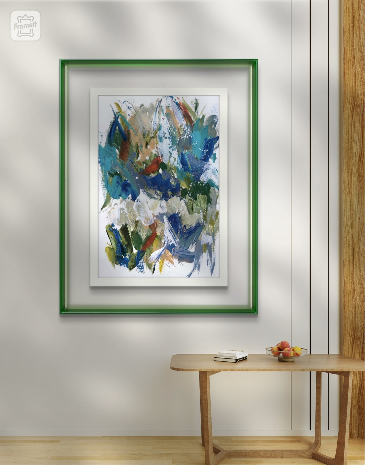 Aqua Floral Splash
