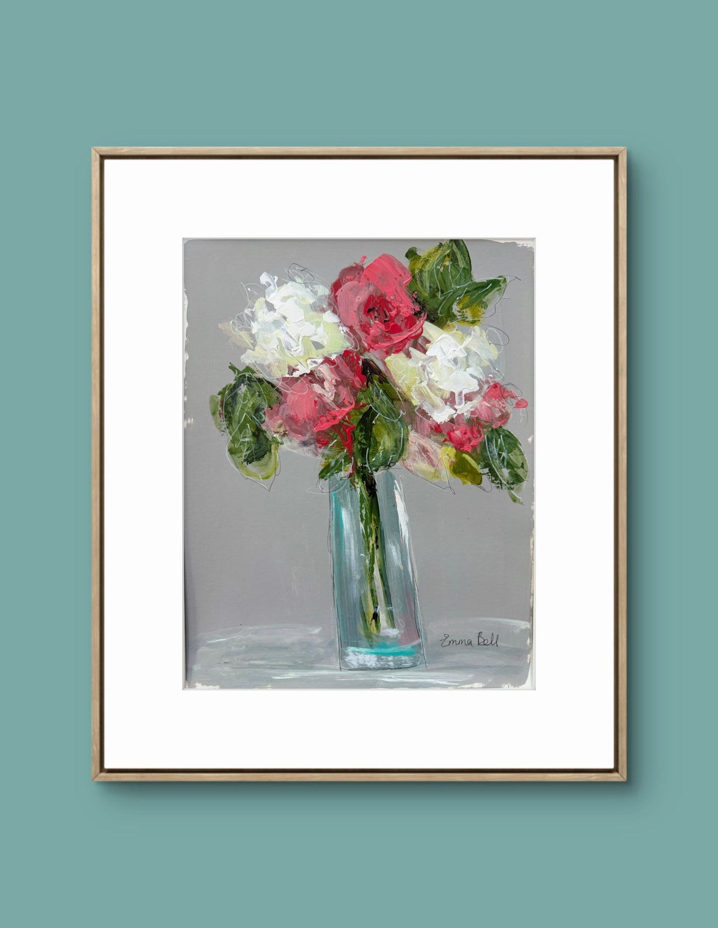 Roses and Hydrangeas 11x14