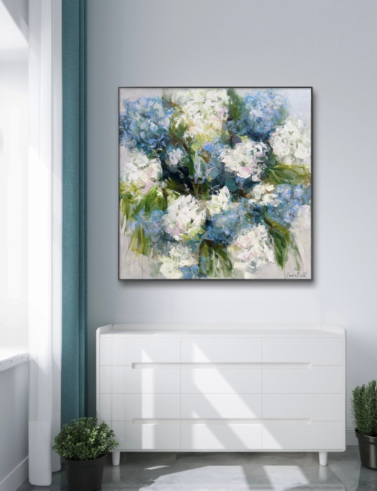 Hydrangea Haze Abstract Giclee Print