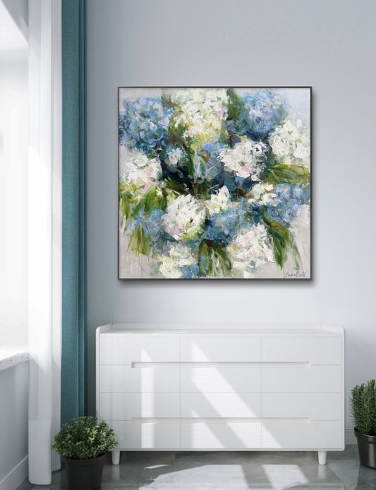 Hydrangea Haze Abstract Giclee Print