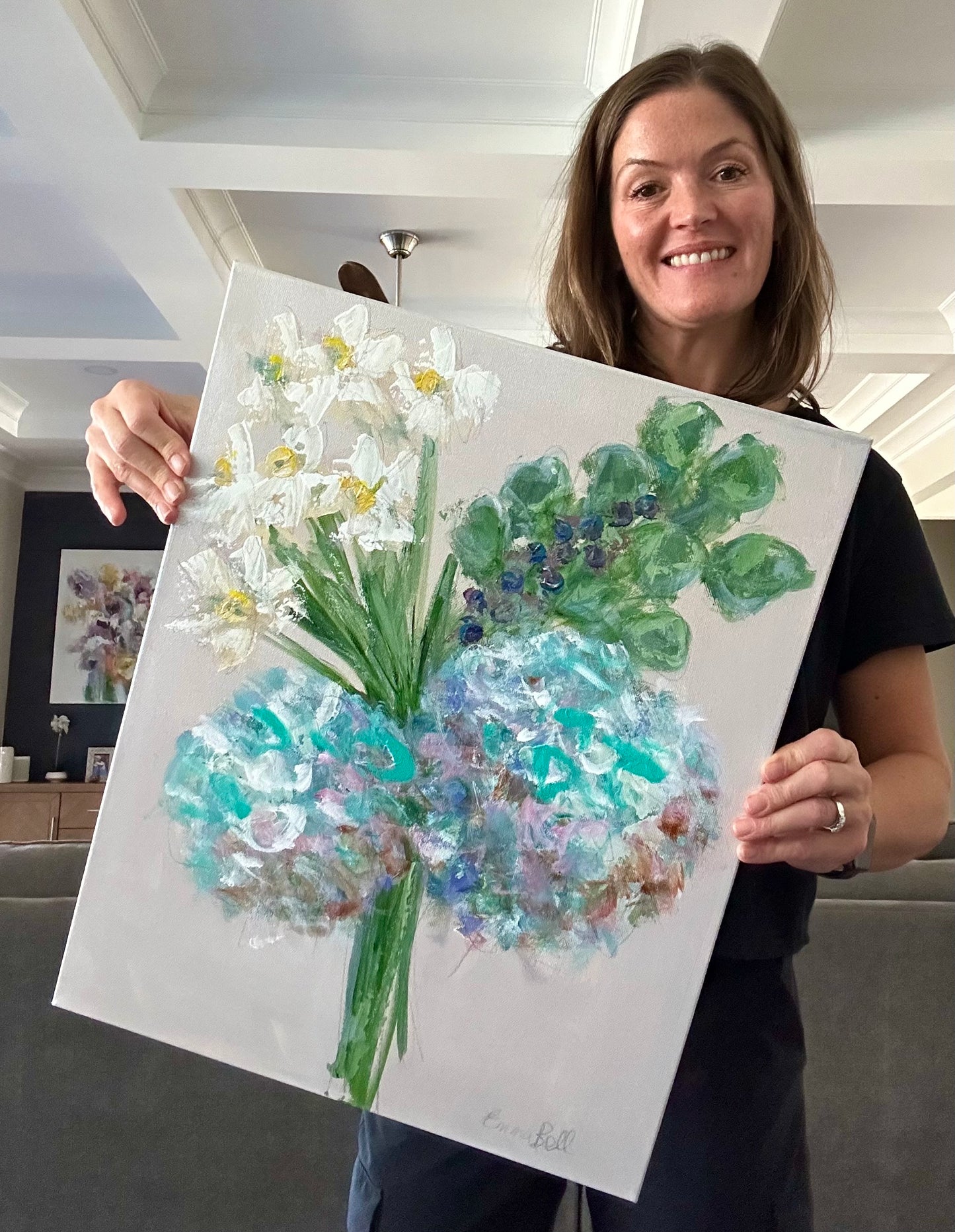 Aqua Hydrangea Bouquet
