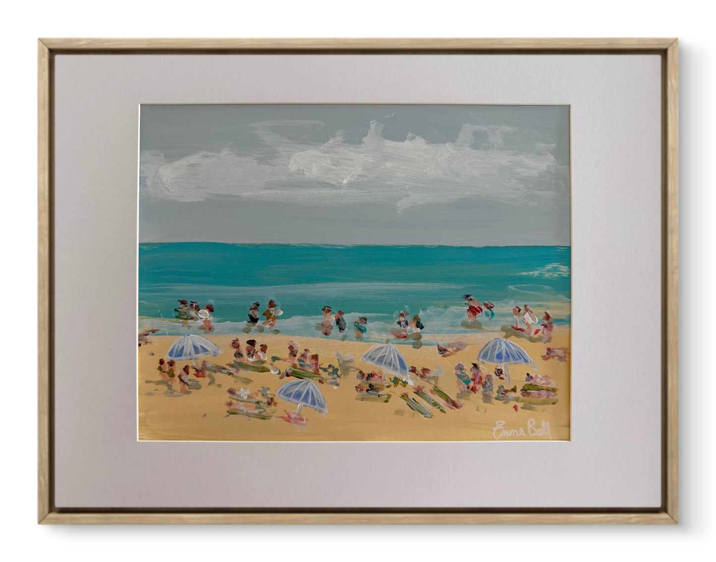 Blue Umbrellas 11x14