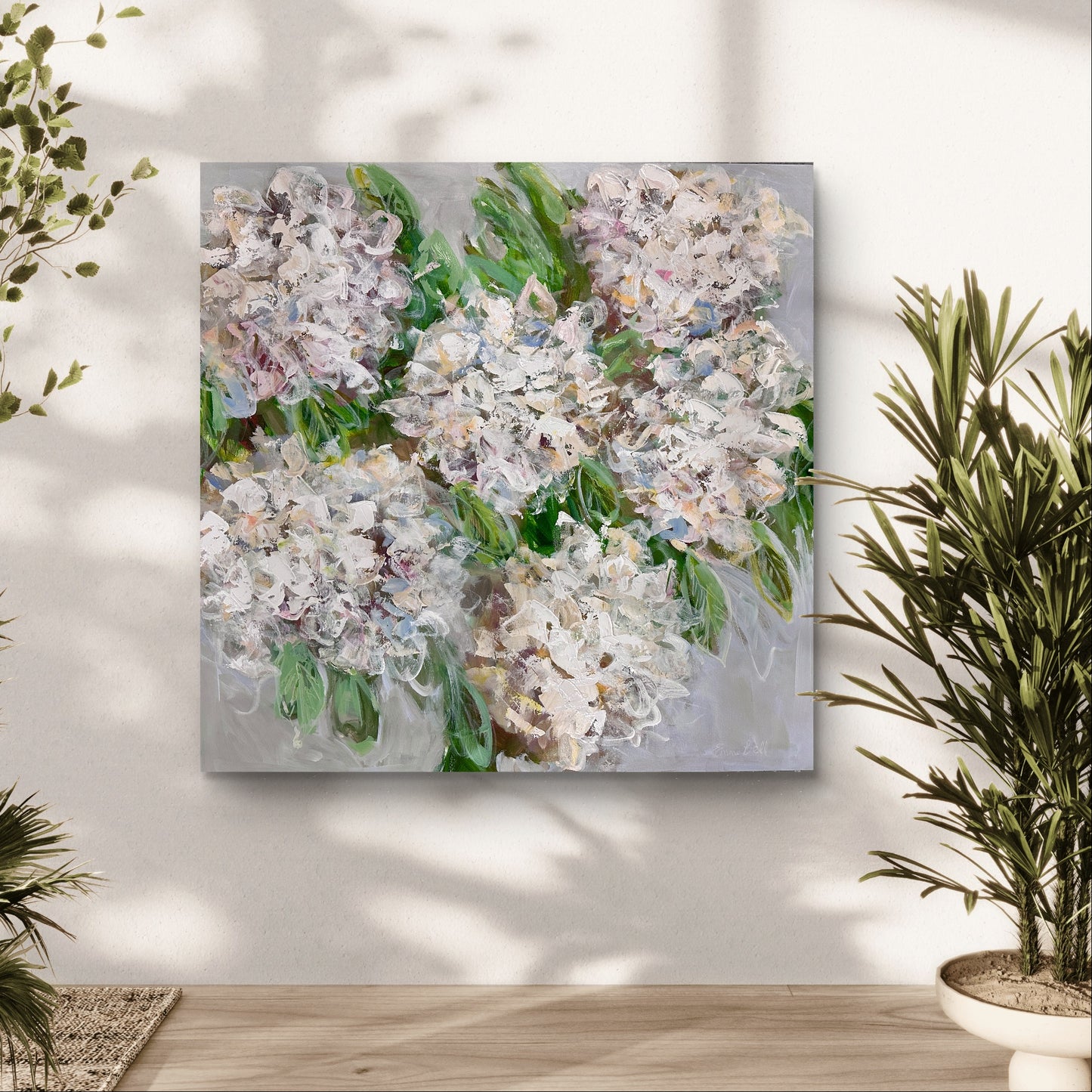 White Hydrangea Bloom