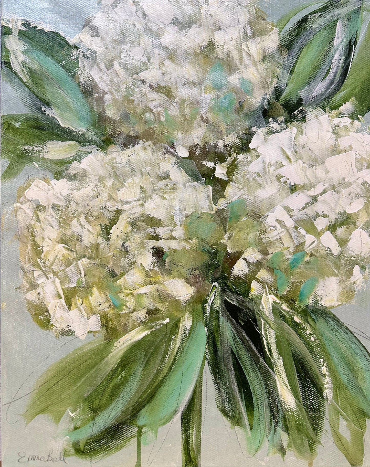 White Hydrangea Bloom