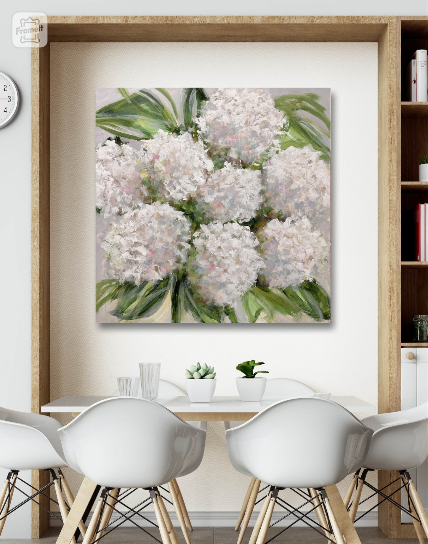 White Hydrangea Bloom