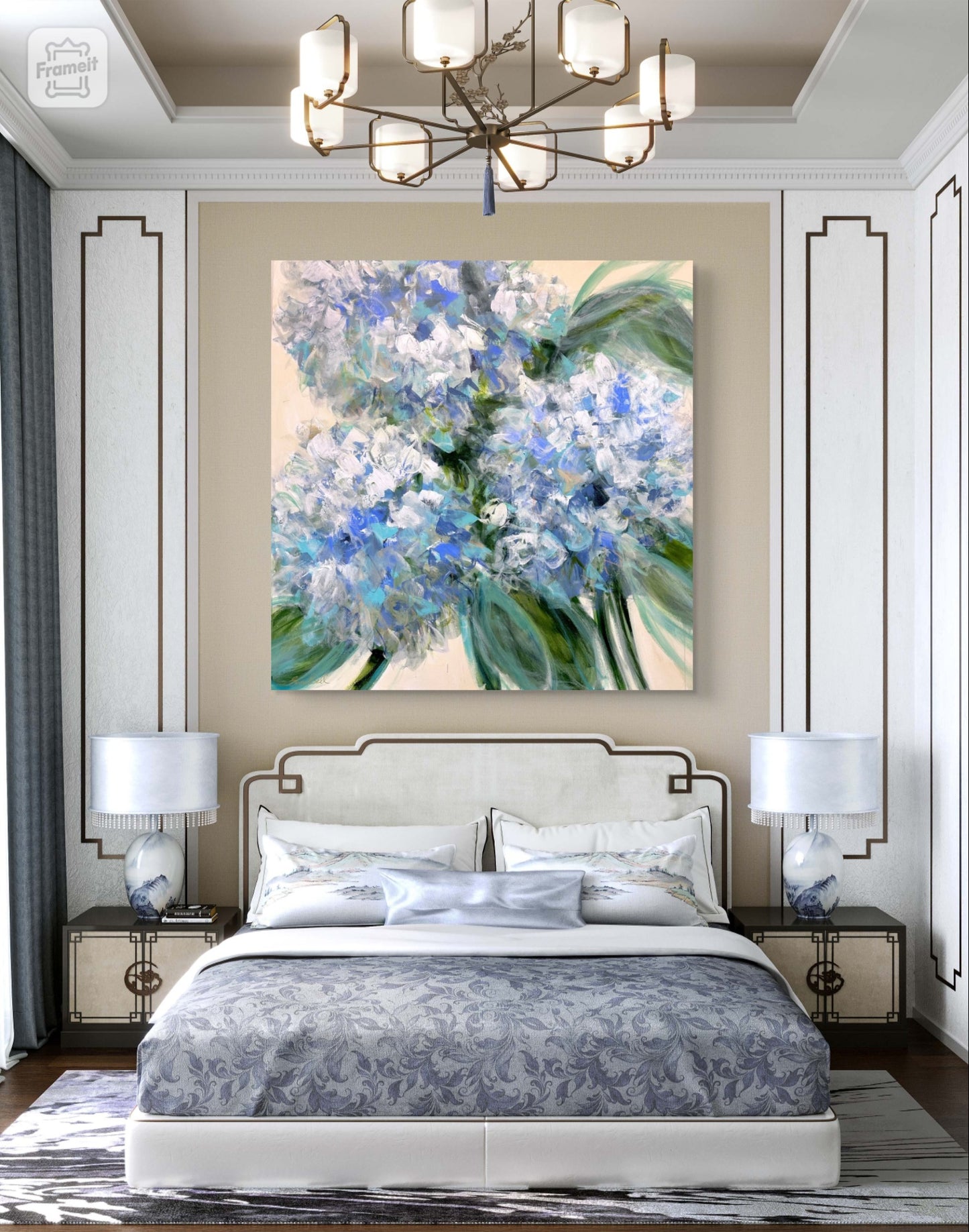 Pale Blue Hydrangeas