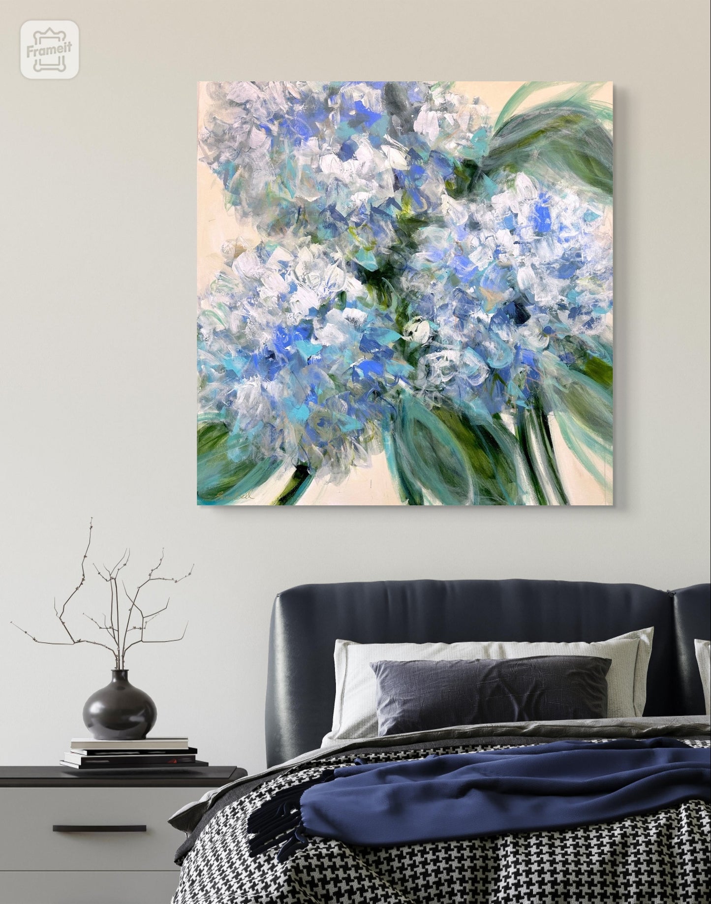Pale Blue Hydrangeas