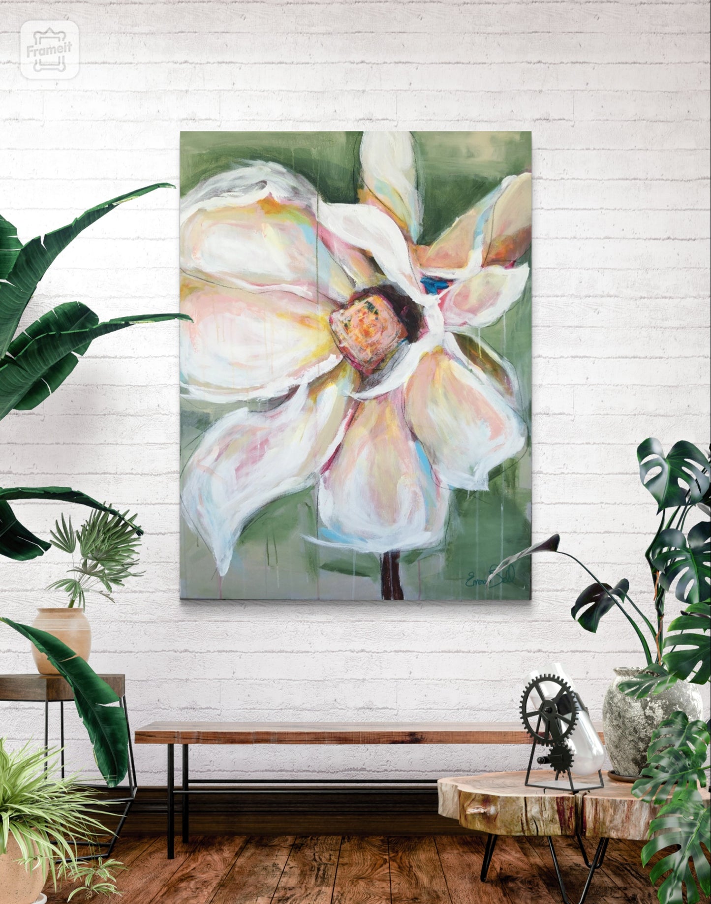 Magnolia Print on Canvas