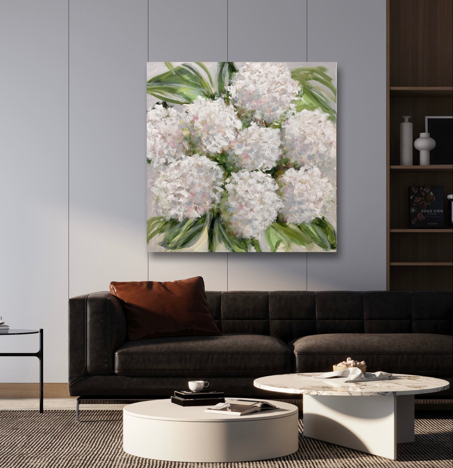 White Hydrangea Bloom