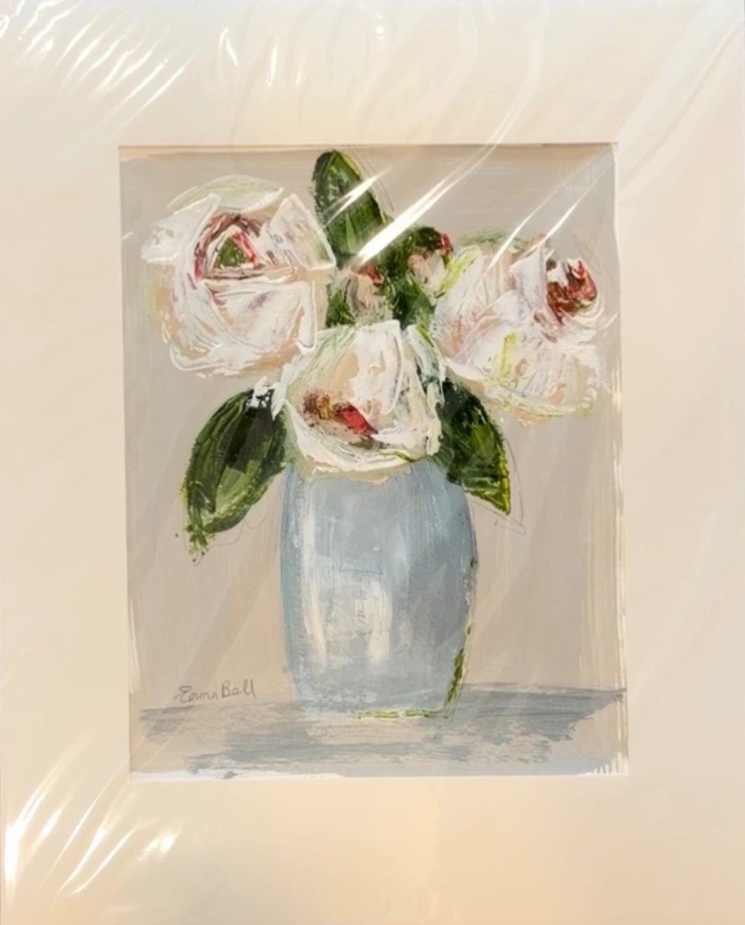 White flowers 11x14