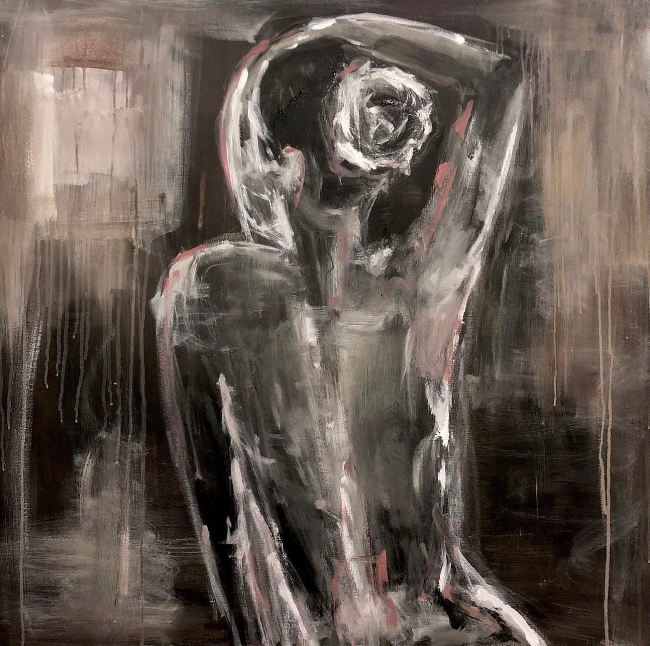 Figure looking out