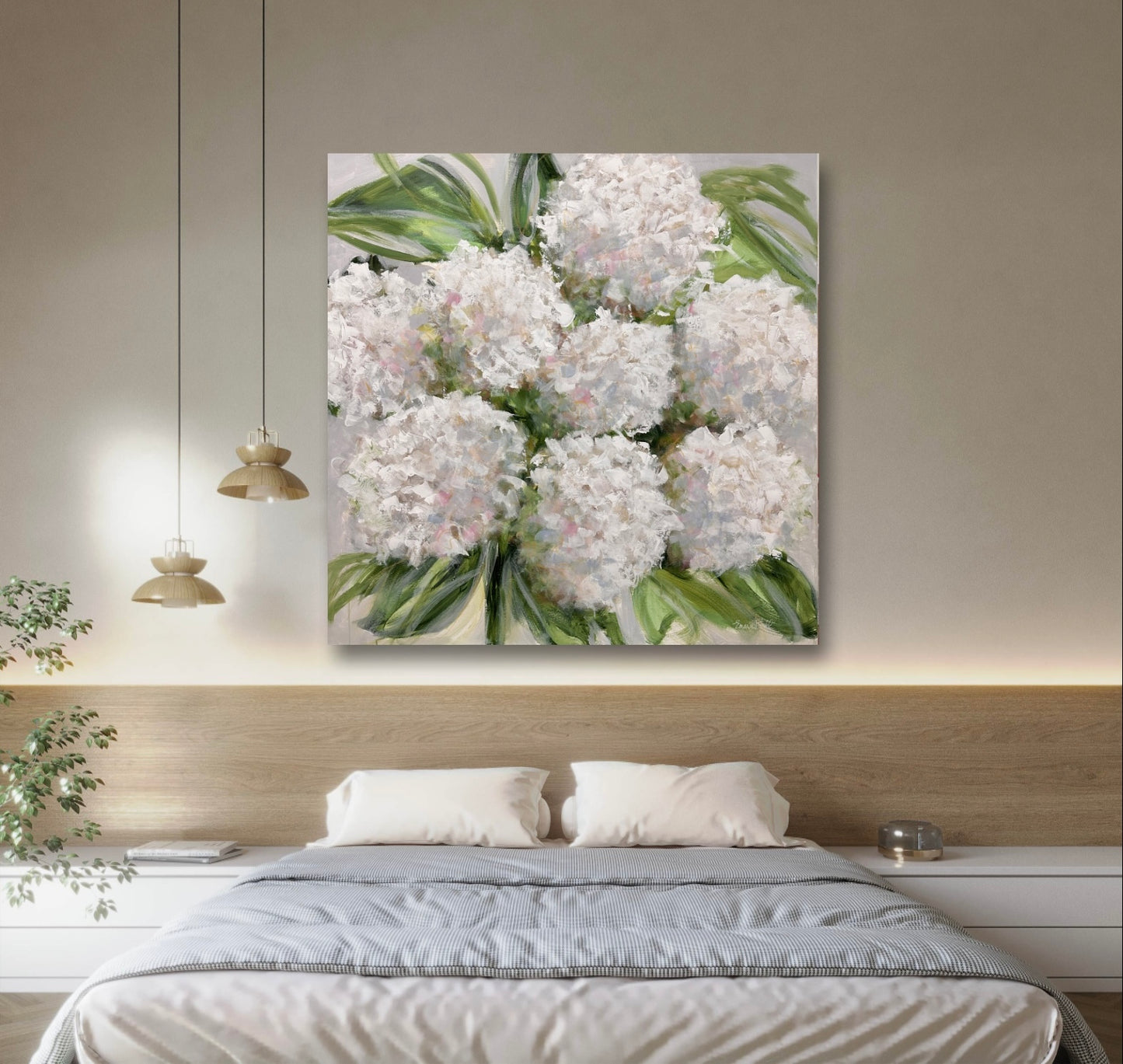 White Hydrangea Bloom