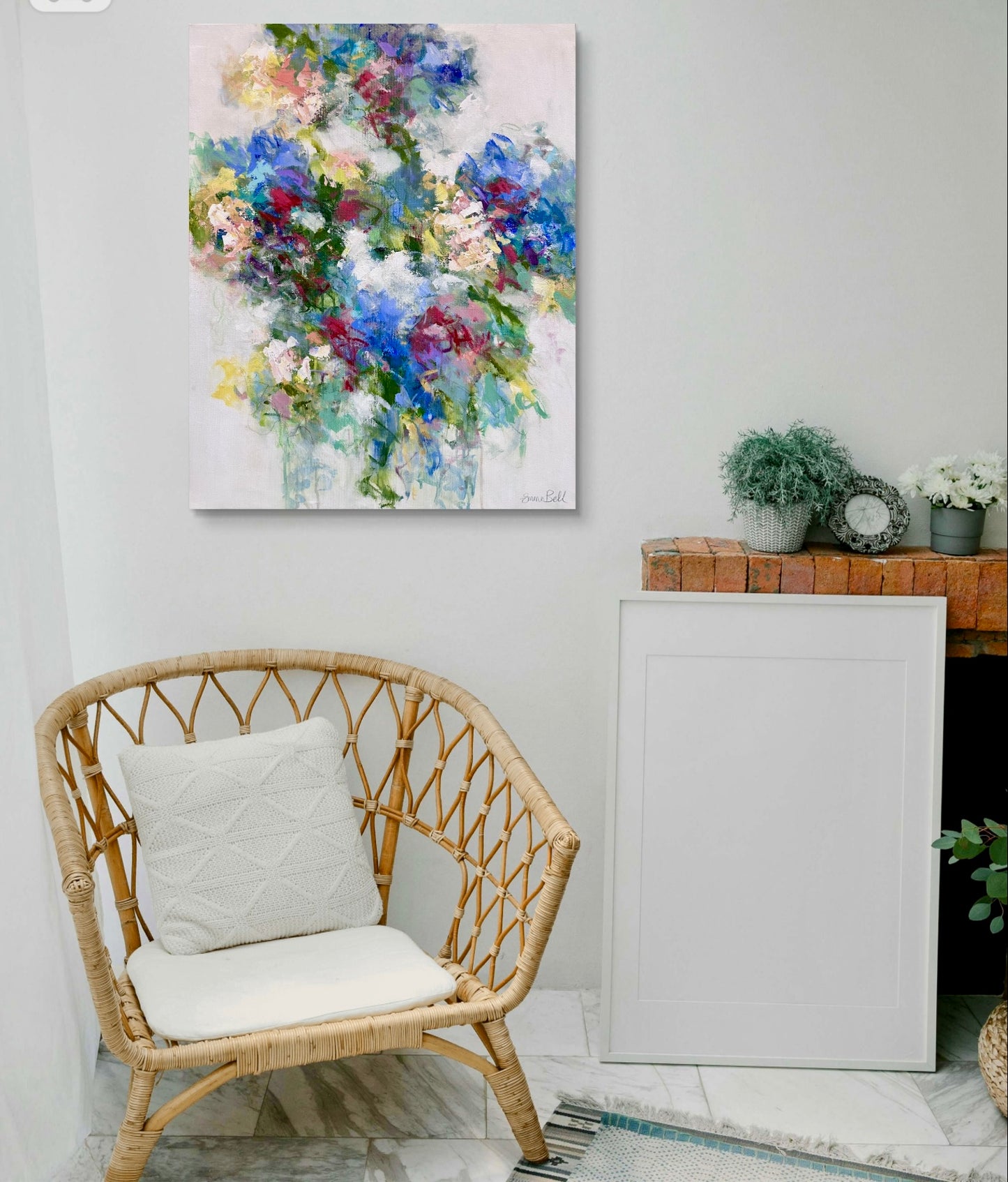 Blue Floral Bloom