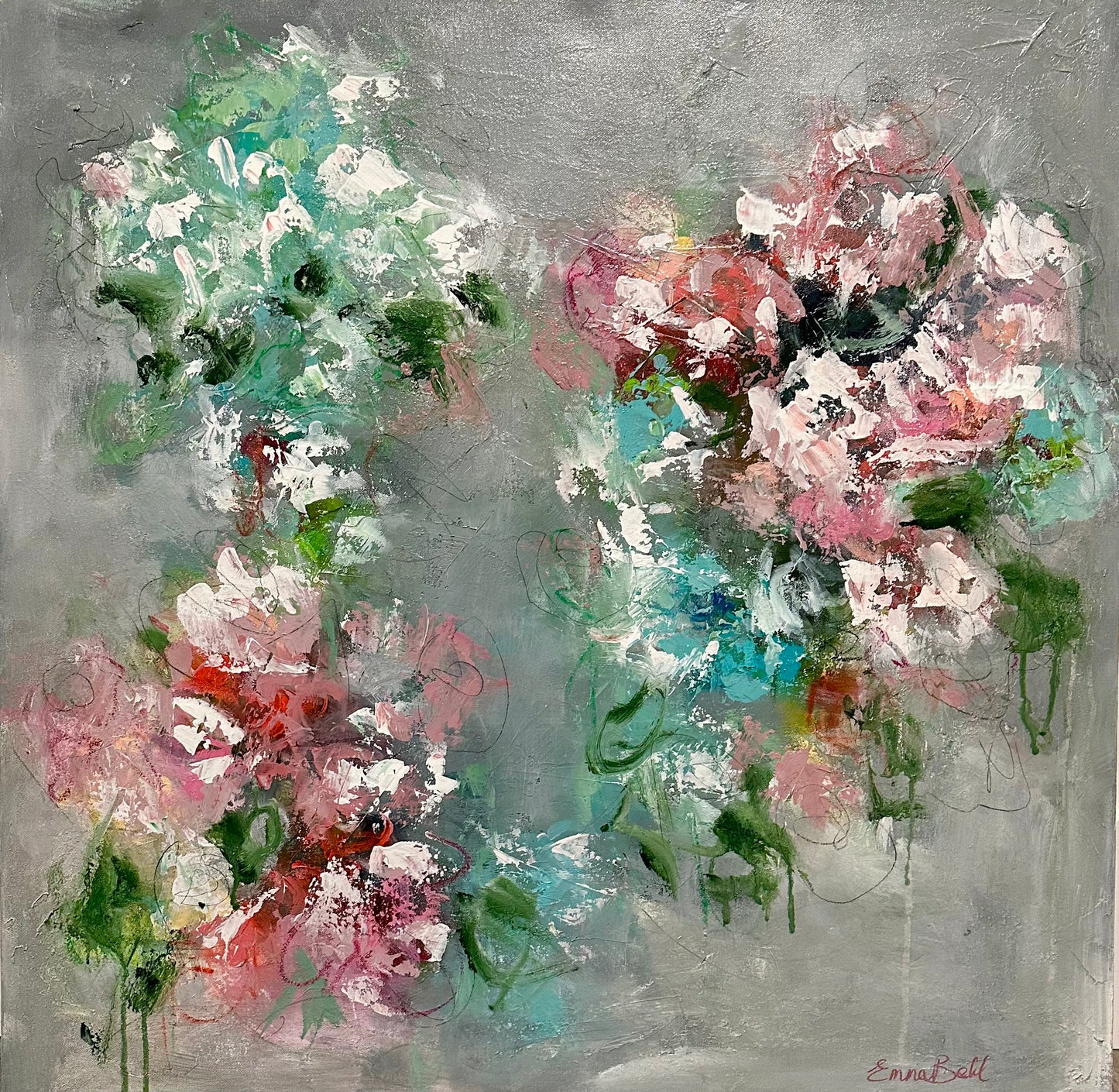 Abstract water Lilies