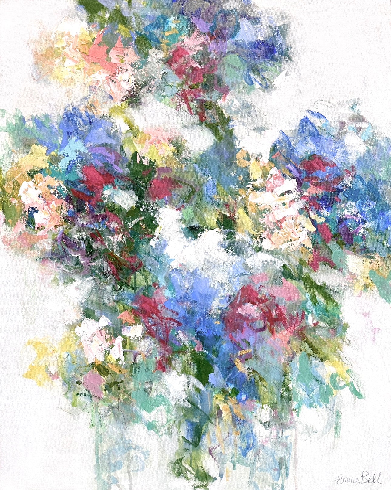 Blue Floral Bloom