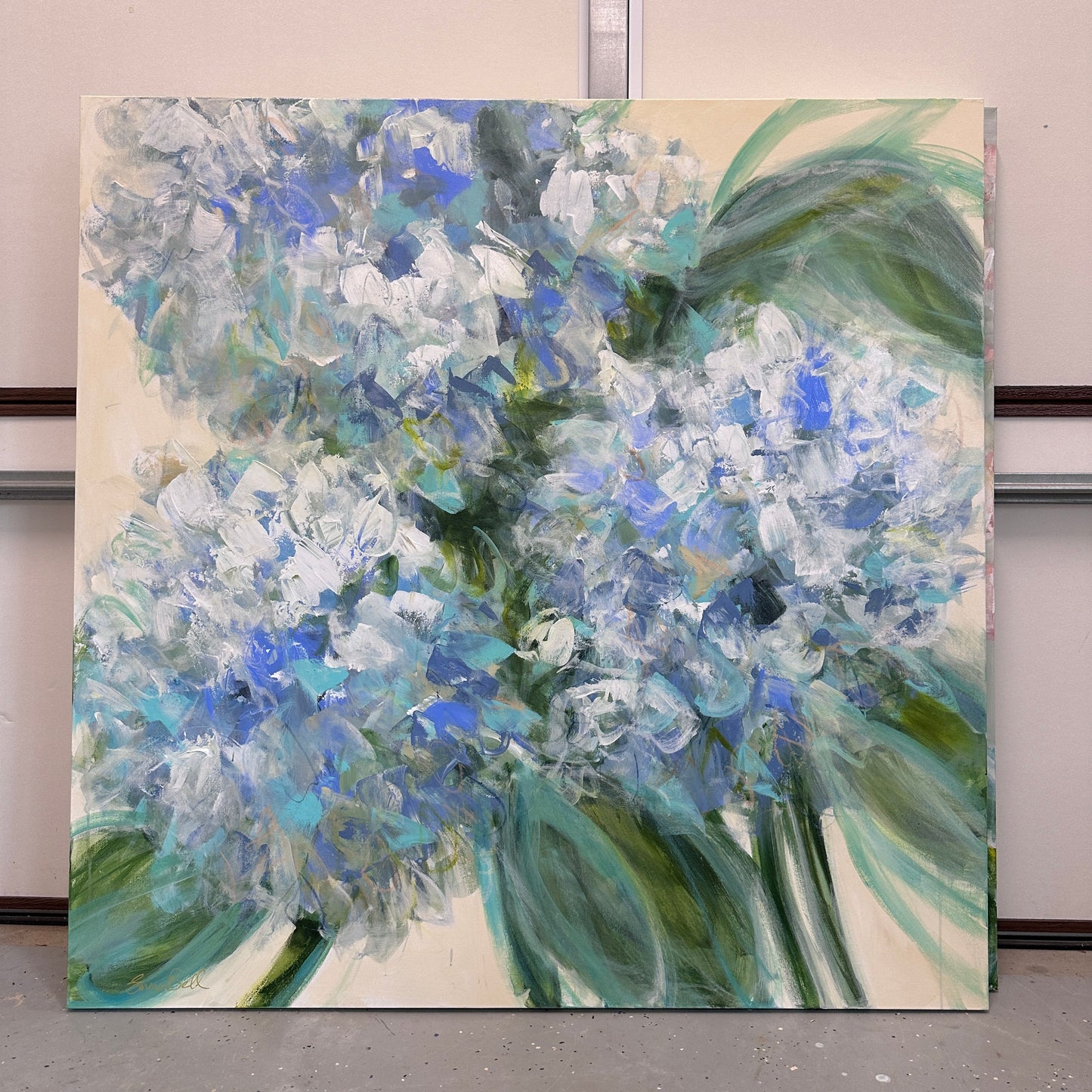 Muted Blue Hydrangeas