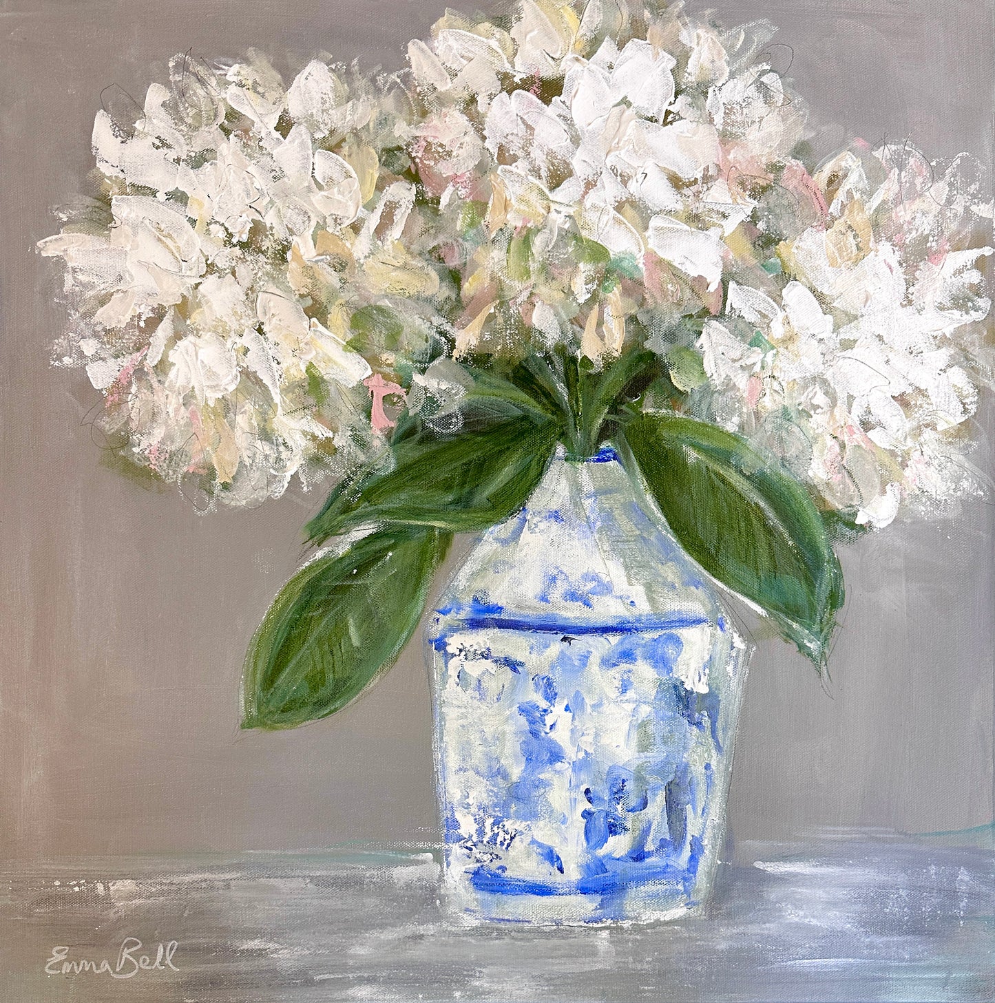 Hydrangeas and Chinoiserie