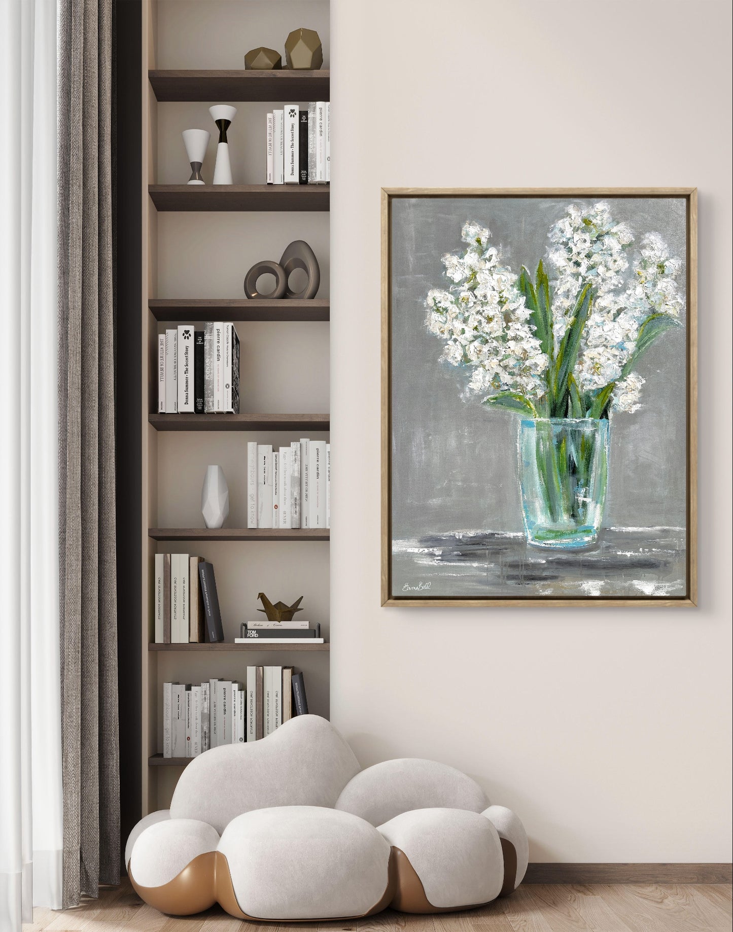 Hyacinths in a Glass Vase
