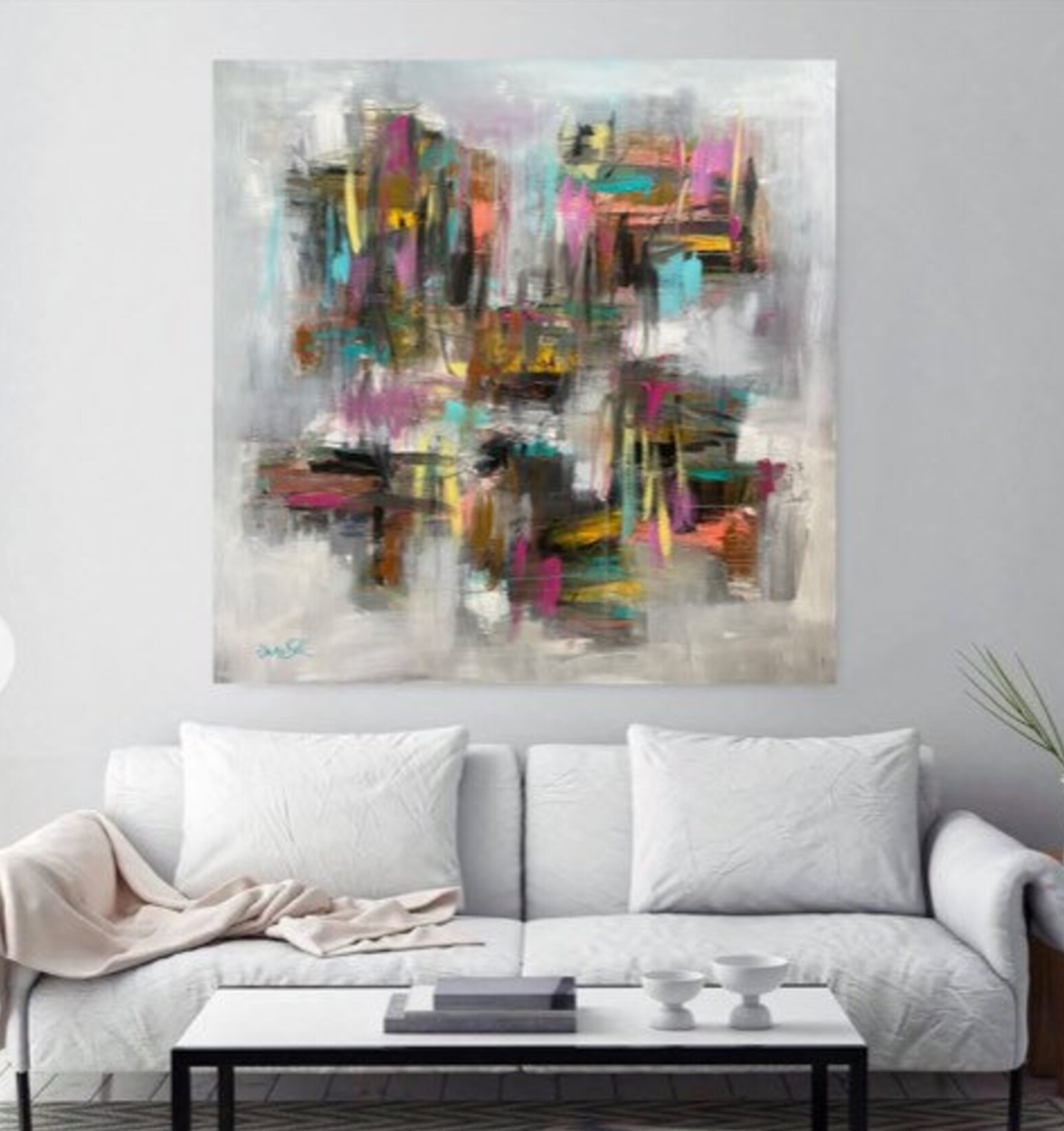 Color Collision Abstract