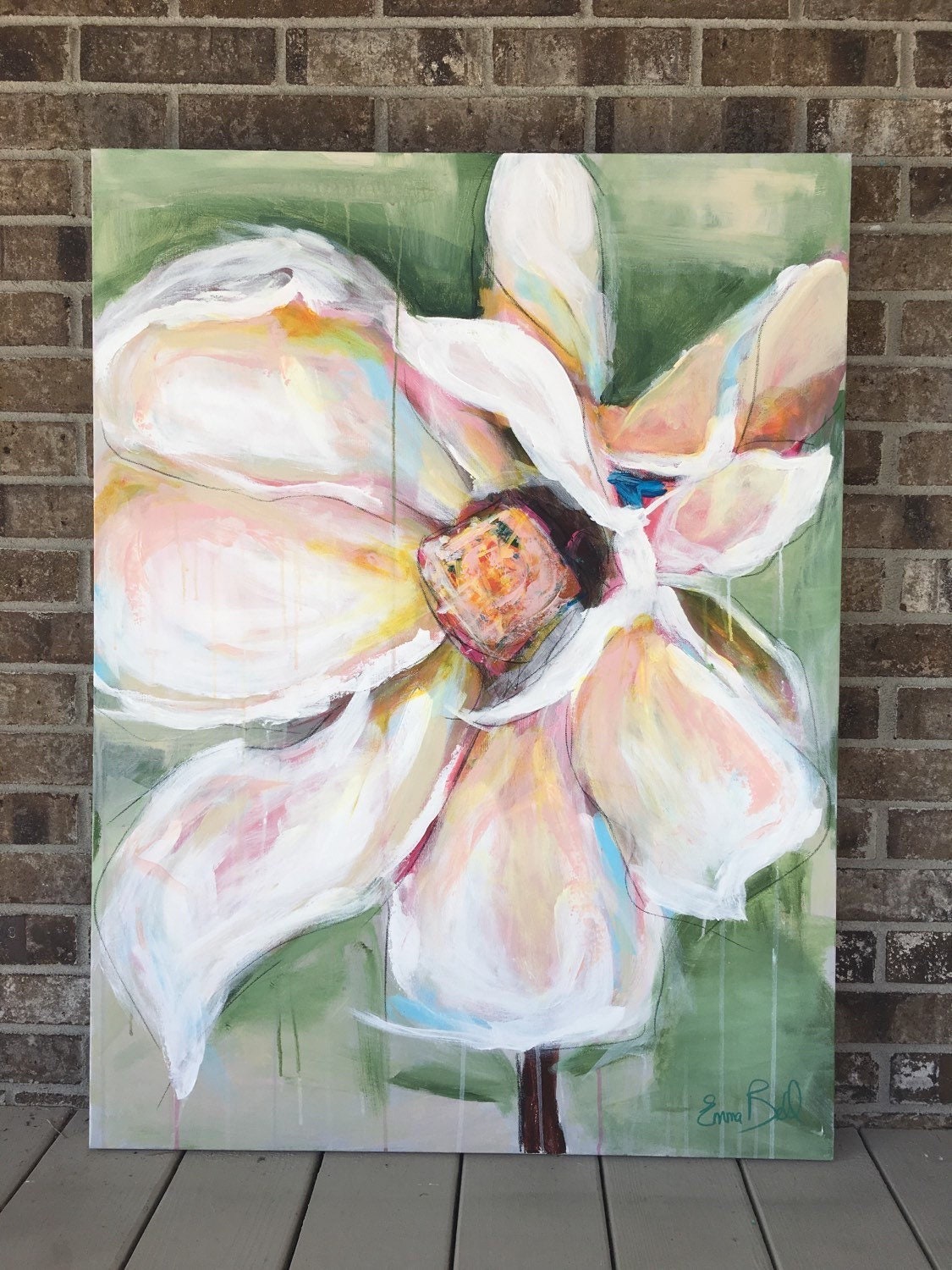 Magnolia Print on Canvas