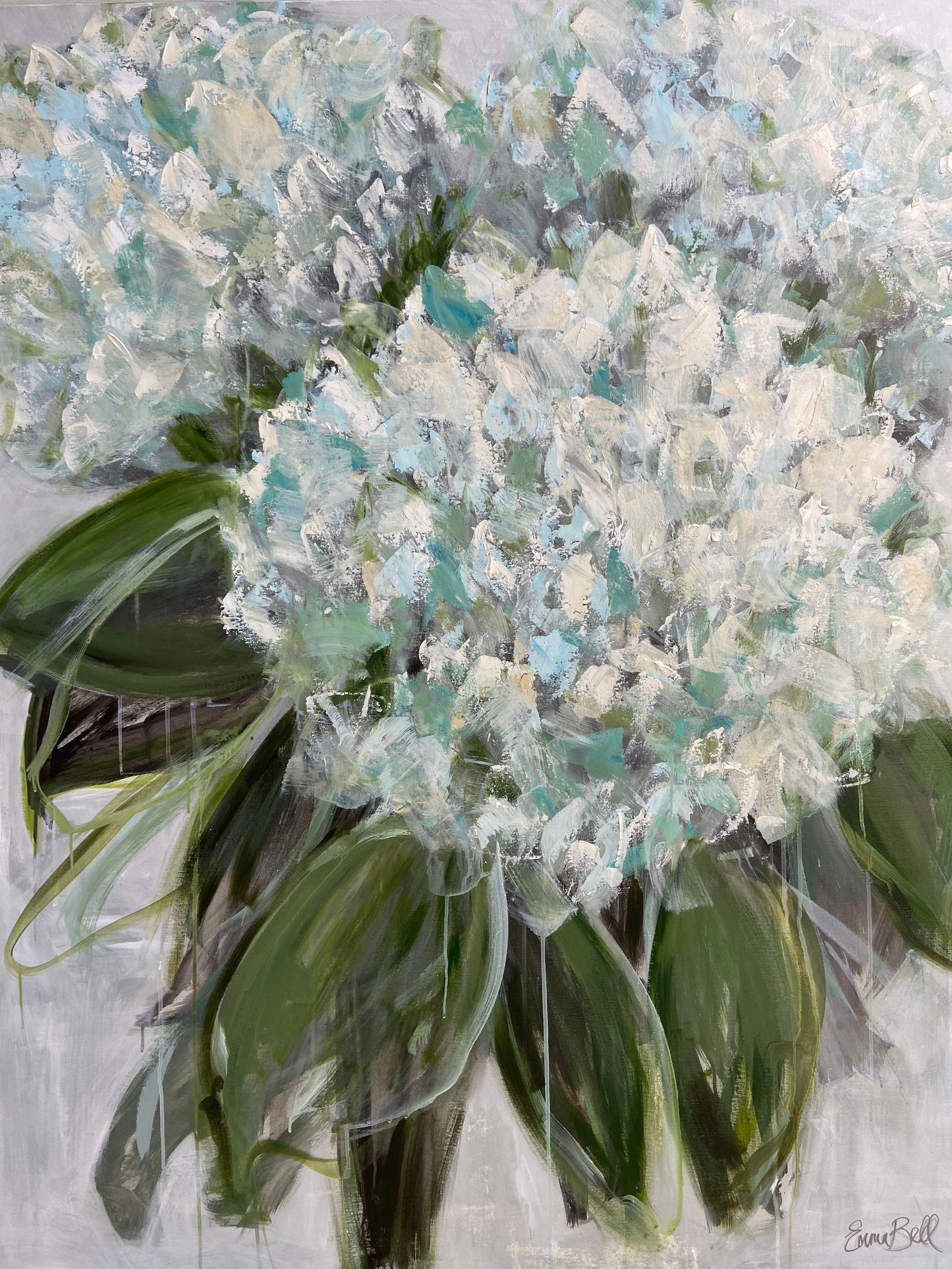 Muted Aqua Hydrangeas