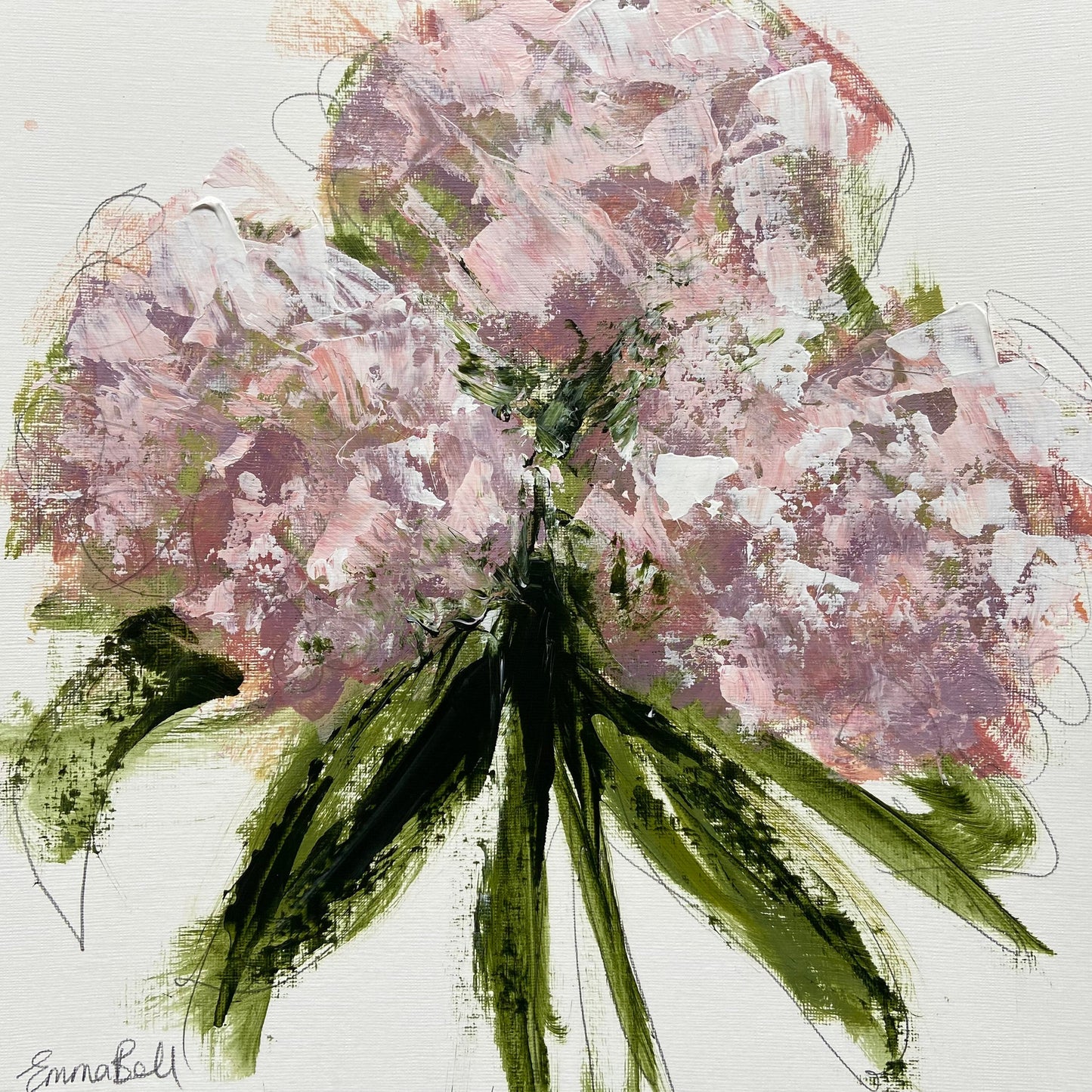 Small Hydrangea painting