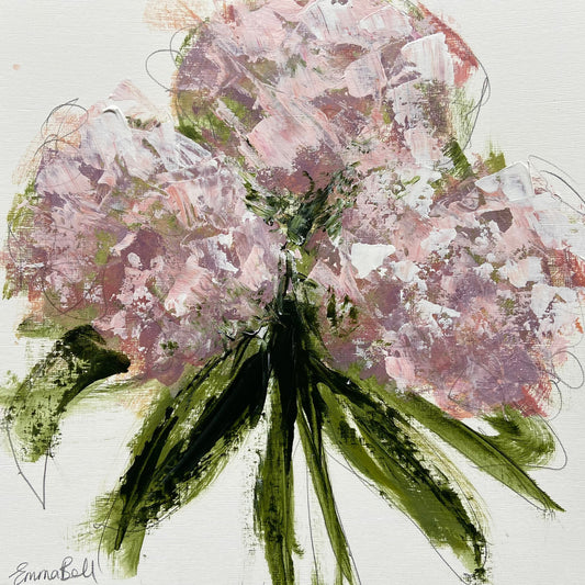 Small Hydrangea painting