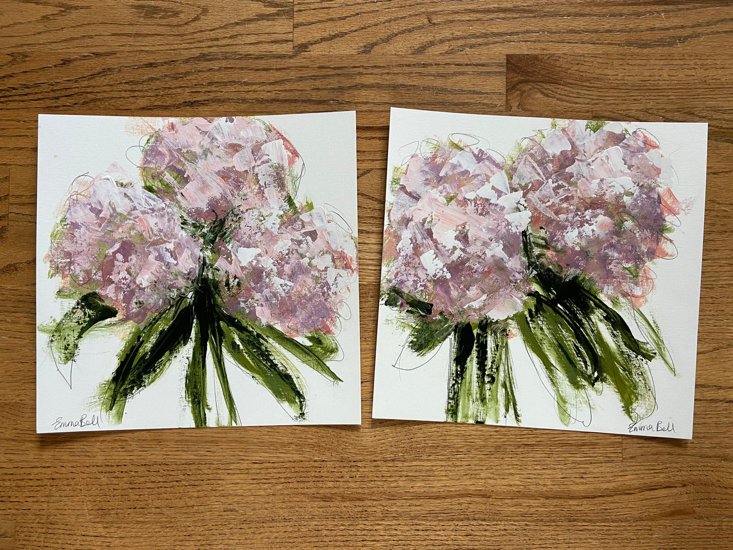 Small Hydrangea painting