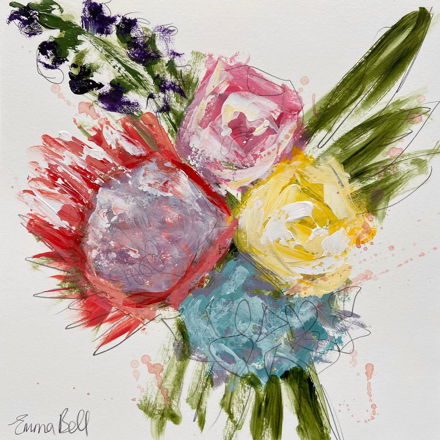 Small floral painting