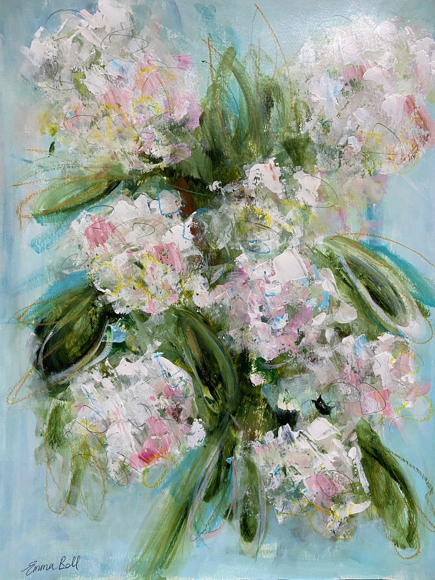 Hydrangea Bloom floral abstract