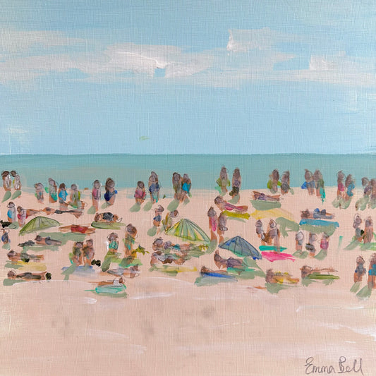 beachlife summer painting on paper