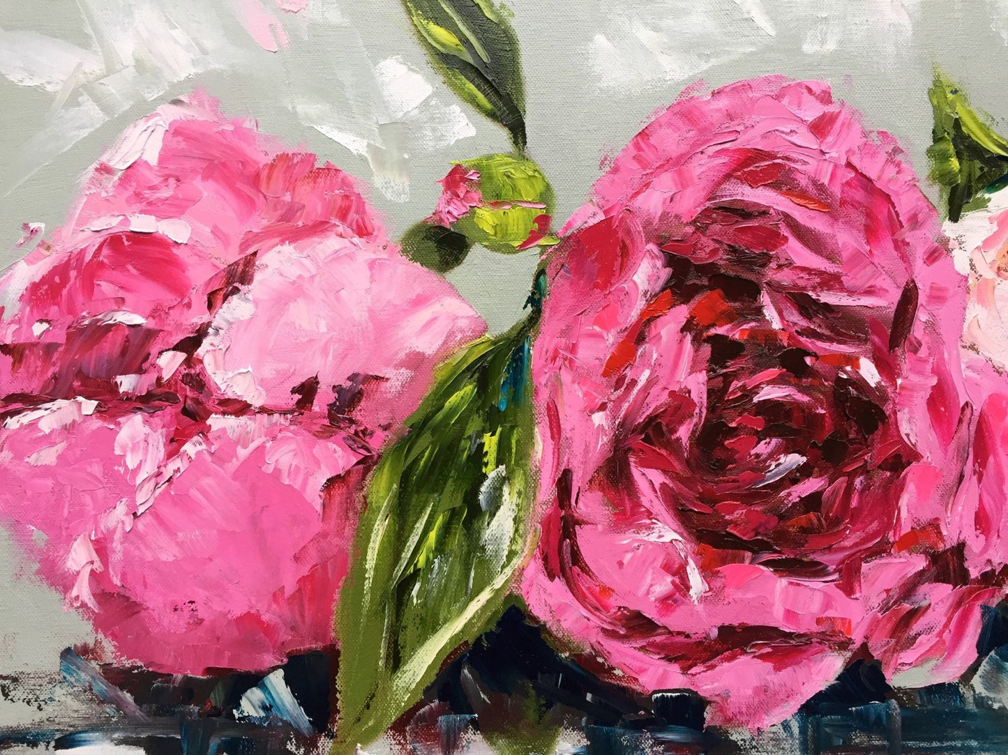 Row of Peonies