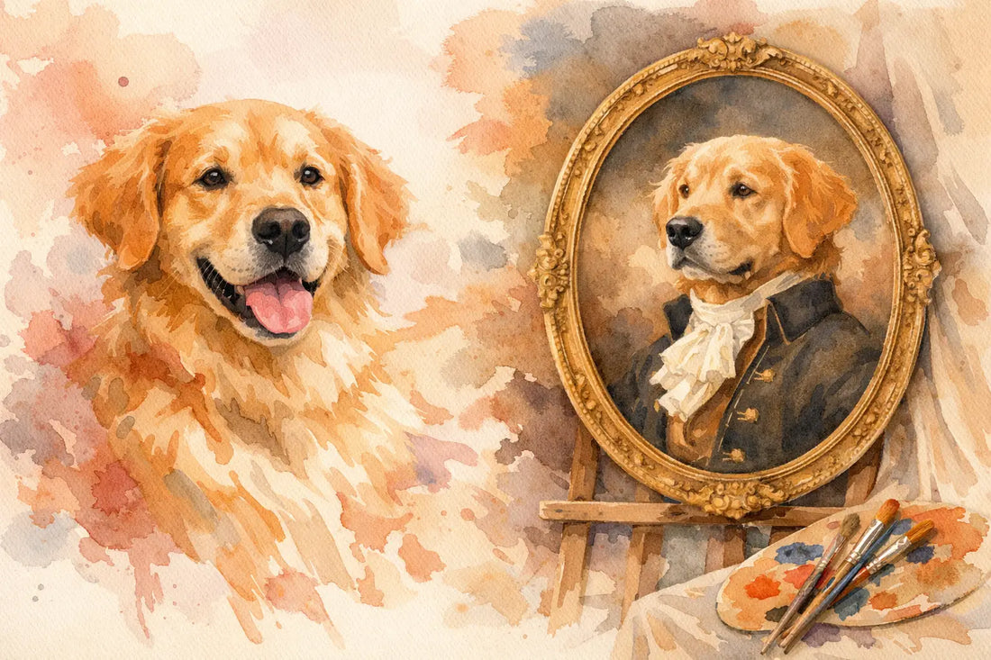 A Beloved Dog Transformed Into a Portrait
