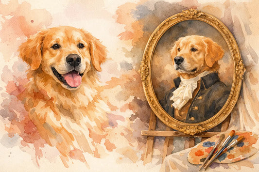 A Beloved Dog Transformed Into a Portrait