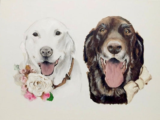 Custom Pet Portraits: Celebrate Your Dog in Colorful, Textured Art