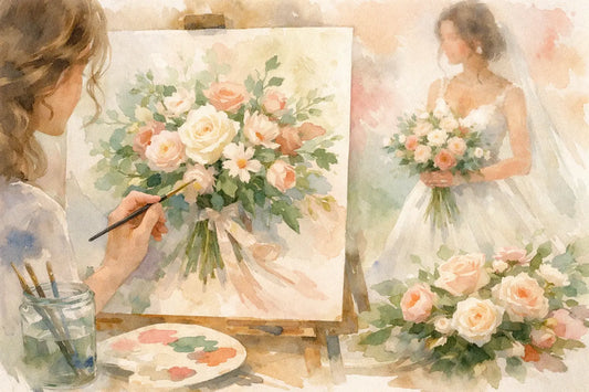 How a Wedding Bouquet Portrait Artist Helps