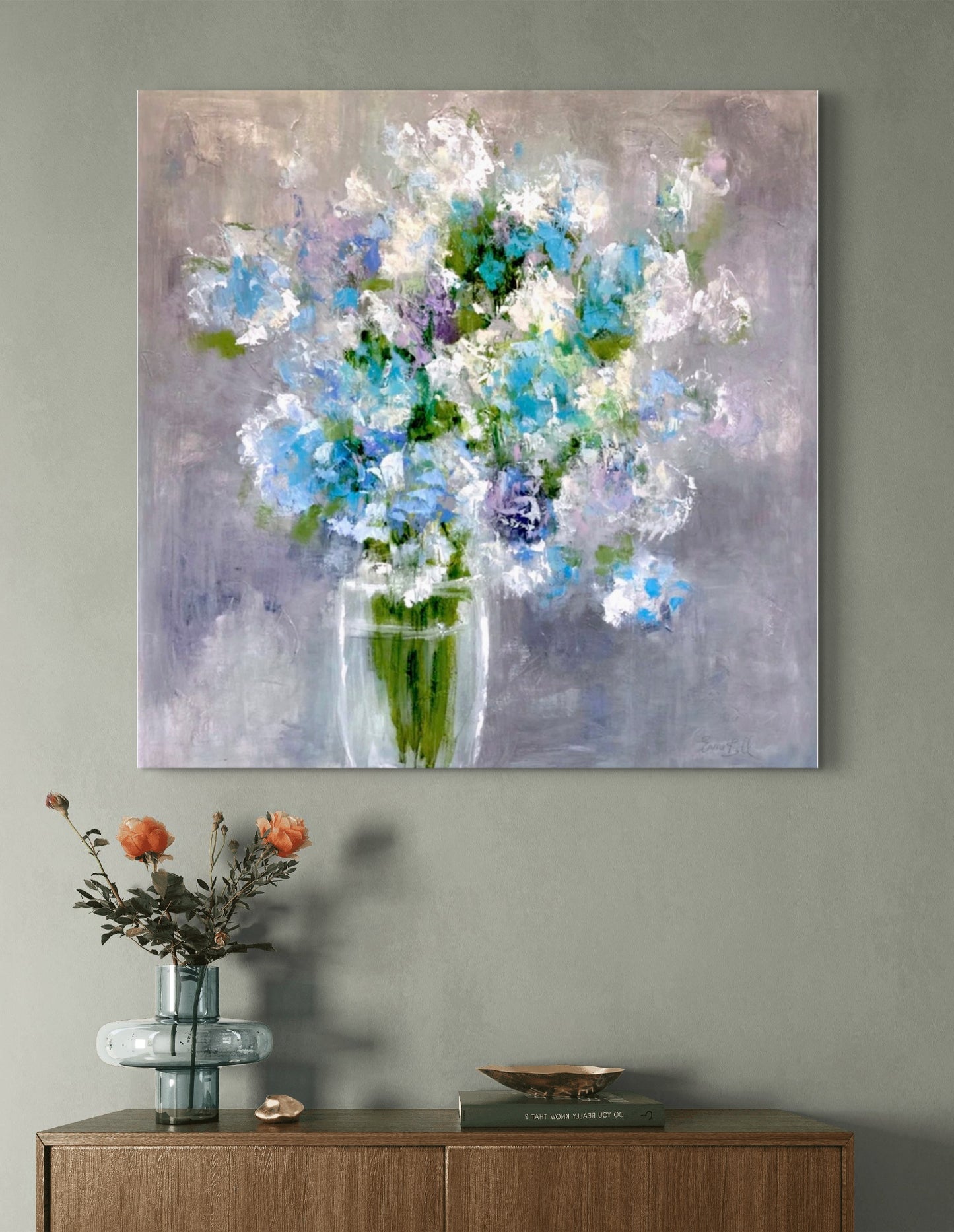 Hydrangea Vase Abstract