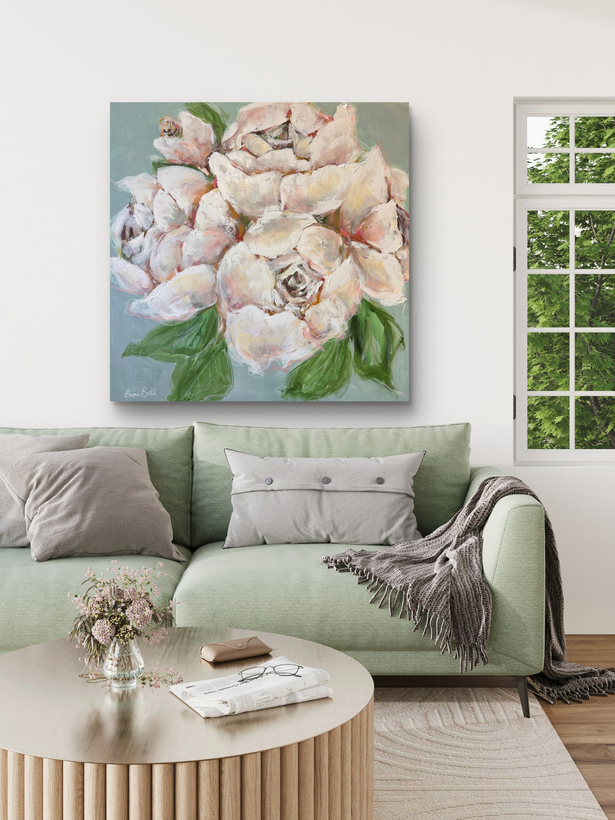 White Peony Bloom