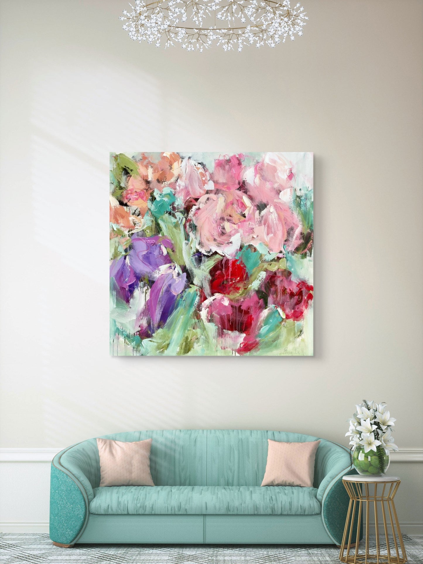 Sweet Peas Abstract