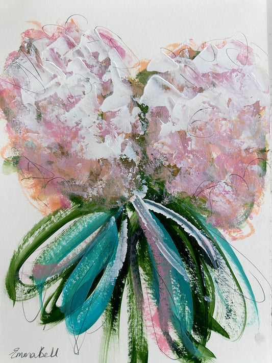 Small hydrangea painting