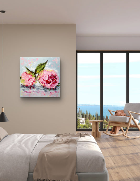 Two Pink Peonies