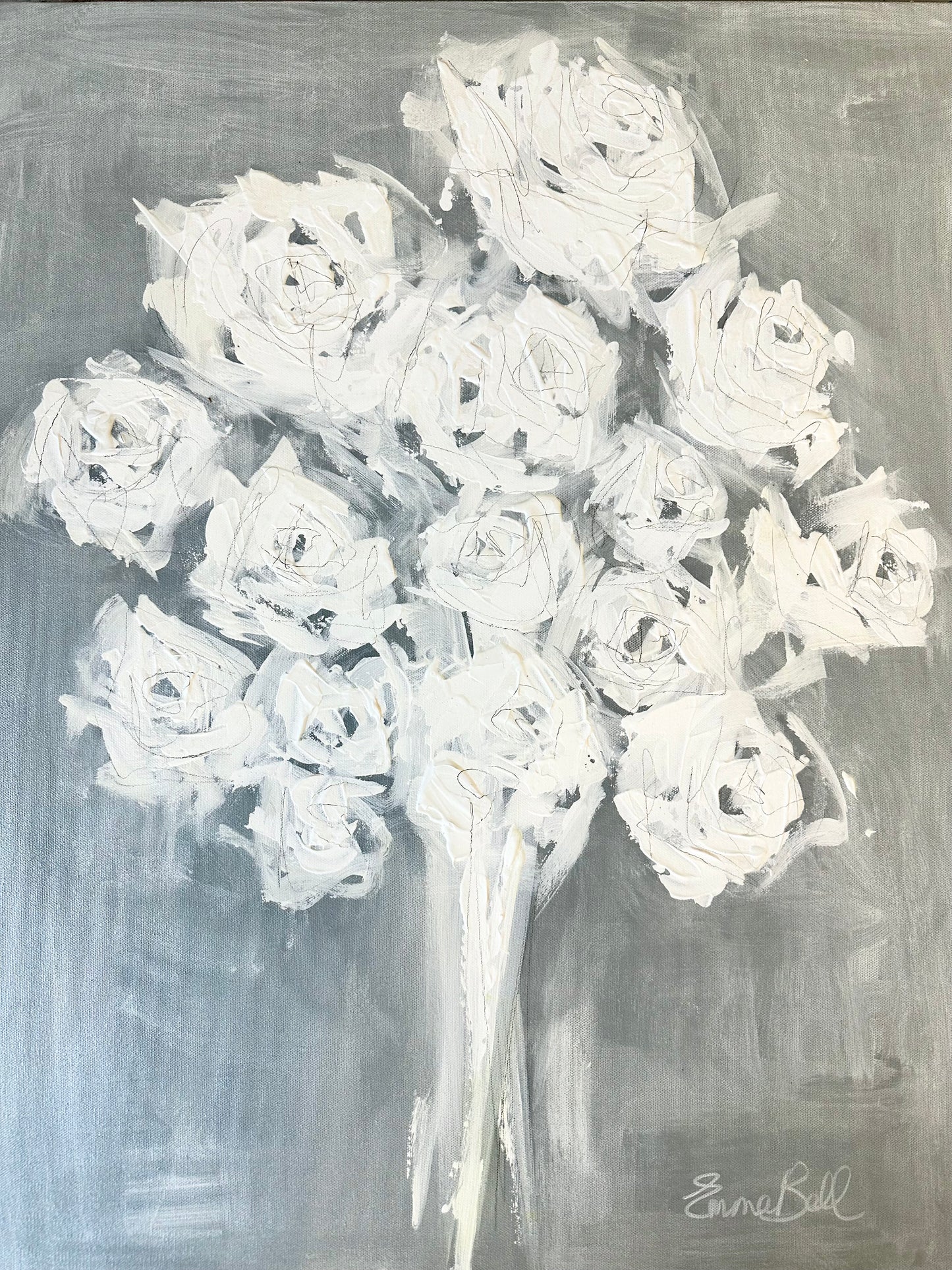 White Rose Abstract