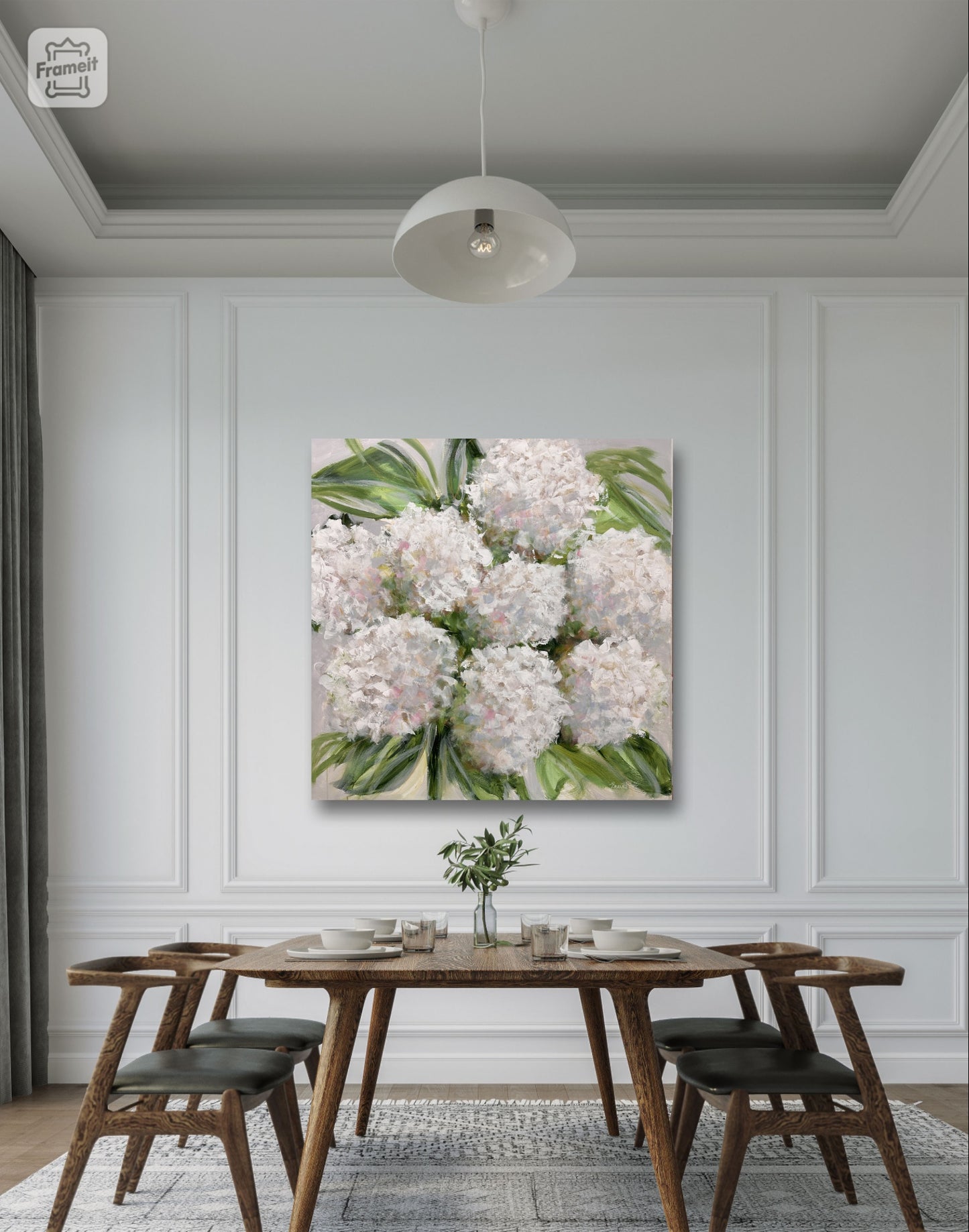 White Hydrangea Bloom