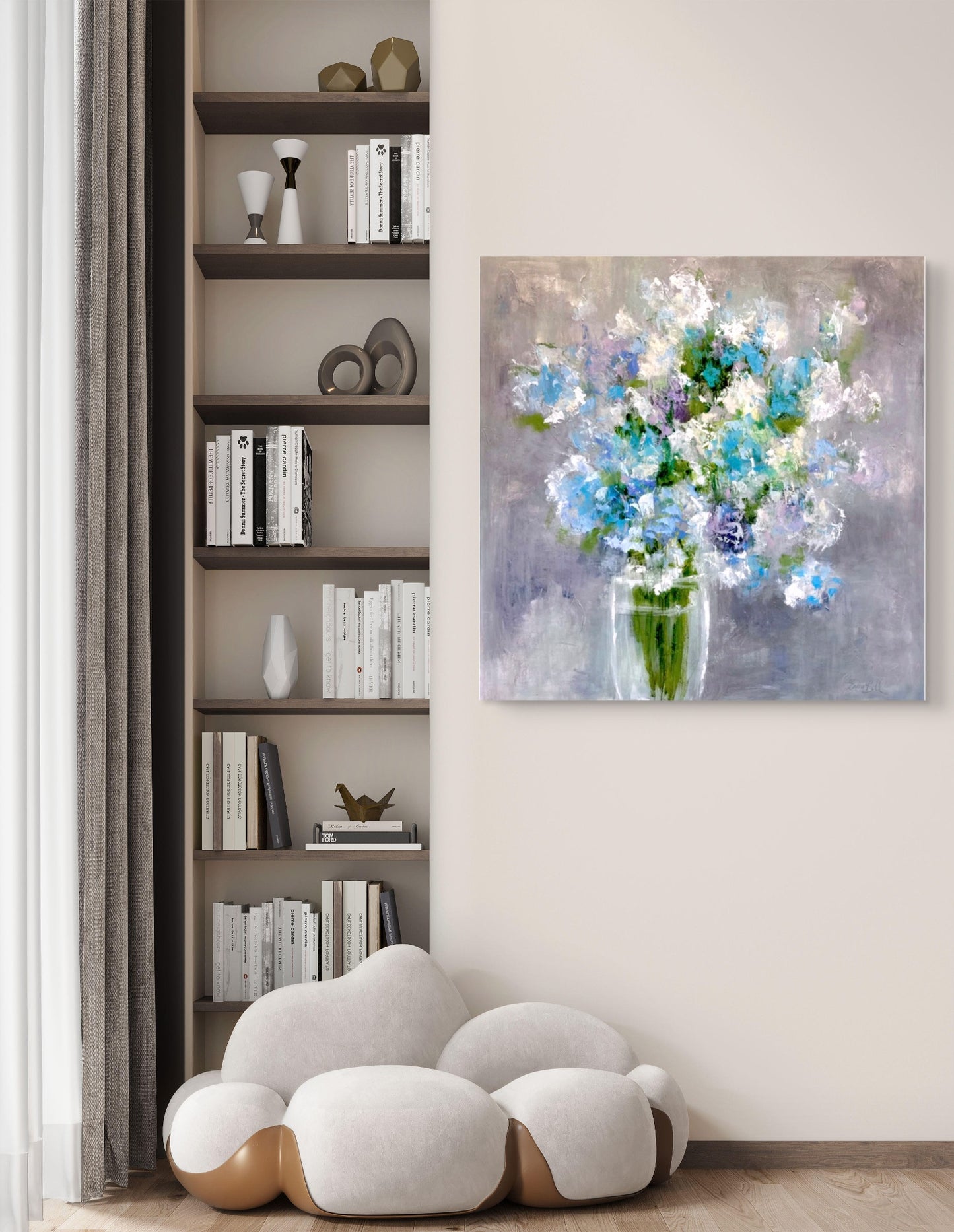 Hydrangea Vase Abstract