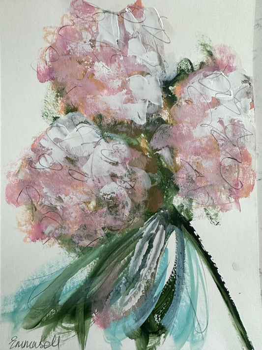 Small hydrangea painting