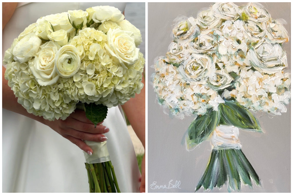 Wedding Bouquet Commission 12x16