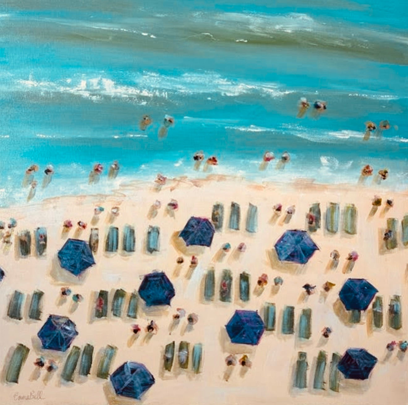 Blue Umbrellas