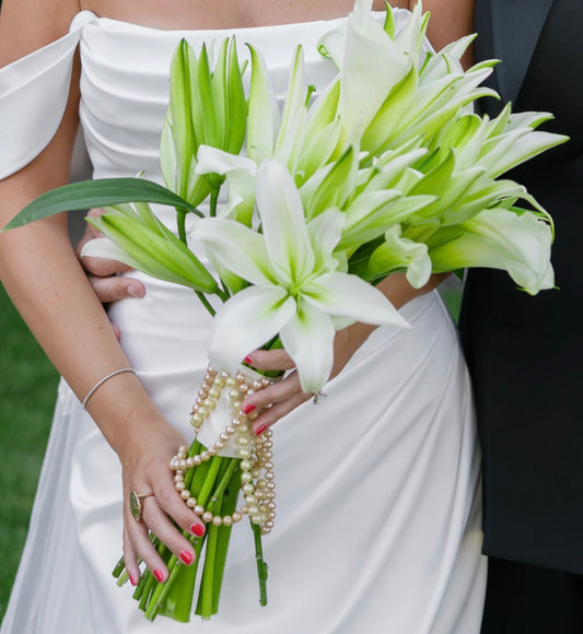 Wedding Bouquet Commission 30x24 deposit 50%