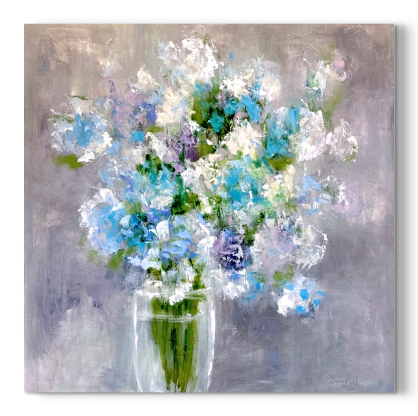 Hydrangea Vase Abstract