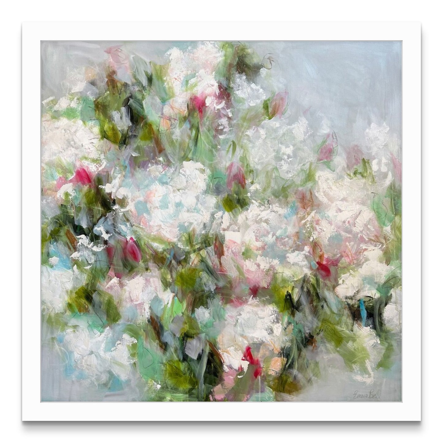 Misty White Hydrangeas